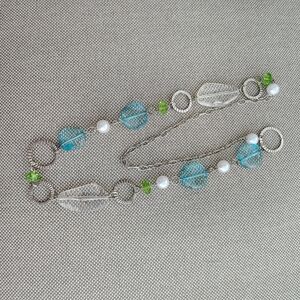 Elegant Silver and Blue Necklace